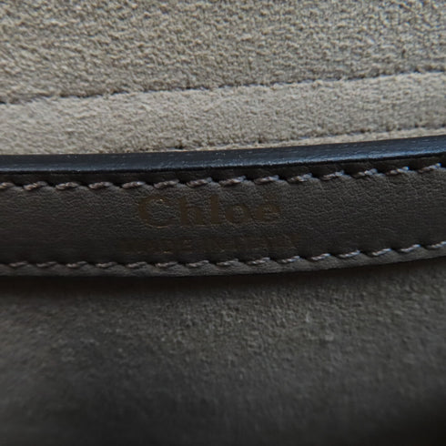 Chloe GHW Hudson Leather Crossbody Bag Shoulder Calfskin Leather Beige