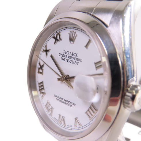 ROLEX Datejust Automatic Watch Stainless Steel 16200 White