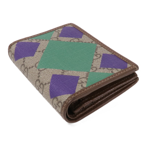 GUCCI GG GHW Wallet 62887 PVC Coated Canvas