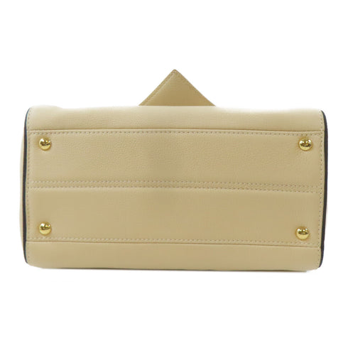 LOUIS VUITTON LV GHW Double V 2 Way Shoulder Bag M54438 Monogram Calfskin White