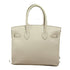 HERMES GHW Birkin 30 Hand Bag Togo Leather White