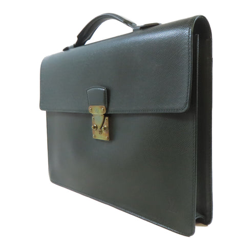 LOUIS VUITTON LV GHW Business Bag M30034 Taiga Leather Green