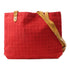 HERMES PHW Shoulder Bag Canvas Red