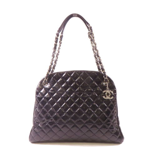 CHANEL CC SHW Chain Shoulder Bag Calfskin Leather Black v6