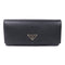 PRADA SHW Long Wallet 1MH132 Saffiano Leather Black