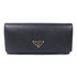 PRADA SHW Long Wallet 1MH132 Saffiano Leather Black