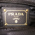 PRADA GHW Shoulder Bag Calfskin Leather Black
