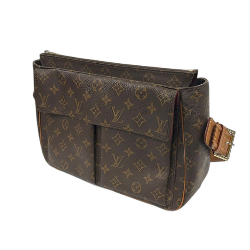 LOUIS VUITTON LV GHW Viva Cite GM Shoulder Bag M51163 Monogram Brown