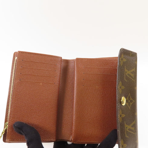 LOUIS VUITTON LV GHW Alexandra Trifold Wallet M60047 Monogram Brown
