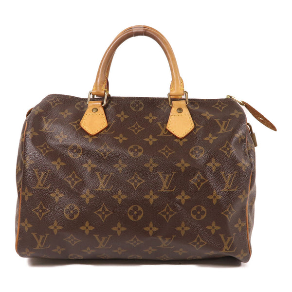 LOUIS VUITTON LV GHW Speedy 30 Hand Bag Monogram Brown