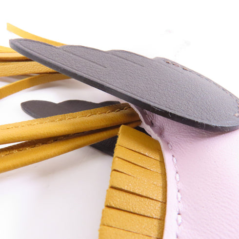 HERMES Rodeo Pegase PM Charm Veau Swift Leather Pink Brown