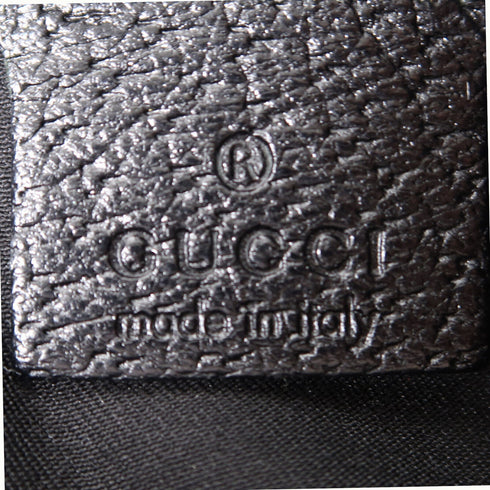 GUCCI GG GHW Shoulder Bag 144008 Canvas Black