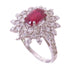 FINE JEWELRY 1.37ct Ruby 1.03ct Diamond Ring US#5.75 PT950 Platinum