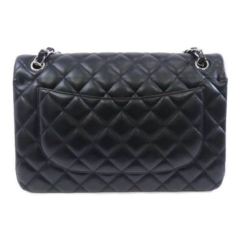 CHANELQuilted CC SHW Classic Jumbo Shoulder Bag A58600 Lambskin Leather Black