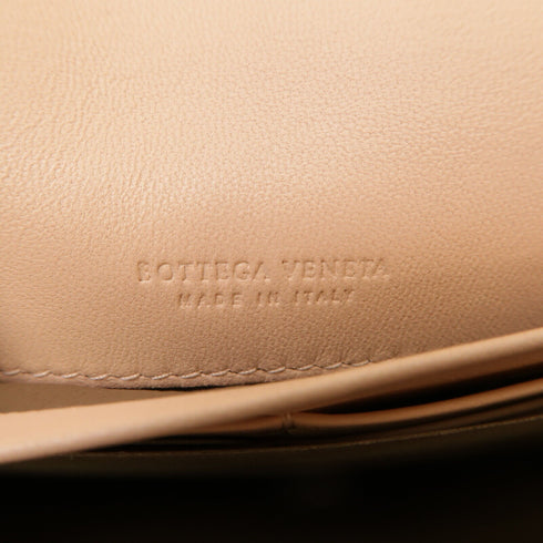BOTTEGA VENETA BV Long Wallet Intrecciato Leather Light Pink