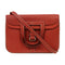 HERMES PHW Halzan 31 2 Way Shoulder Bag Handbag Clemence Leather Red