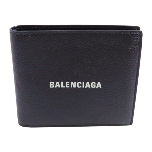BALENCIAGA Cash Square Folded Wallet Short Wallet 594549 Calfskin Leather
