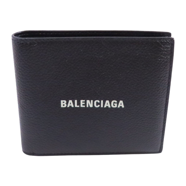 BALENCIAGA Cash Square Folded Wallet Short Wallet 594549 Calfskin Leather