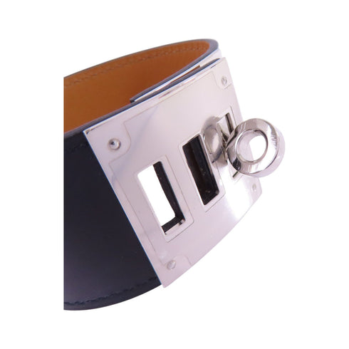 HERMES PHW Kelly Dog Bangle Bracelet Box Leather