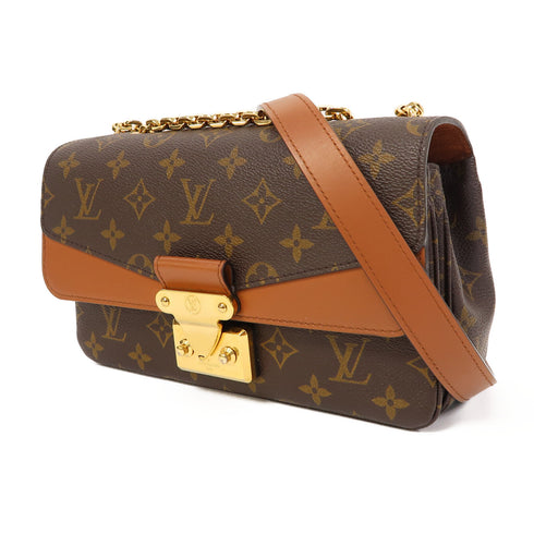 LOUIS VUITTON LV GHW Marceau Chain Shoulder Bag M46127 Monogram Brown