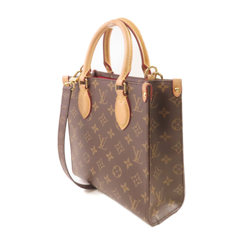 LOUIS VUITTON LV GHW Sac Plat BB Handbag Shoulder Bag M45847 Monogram Brown v1
