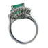 FINE JEWELRY 2.41ct Emerald 1.26ct Diamond Ring US#5.75 PT 850 Platinum