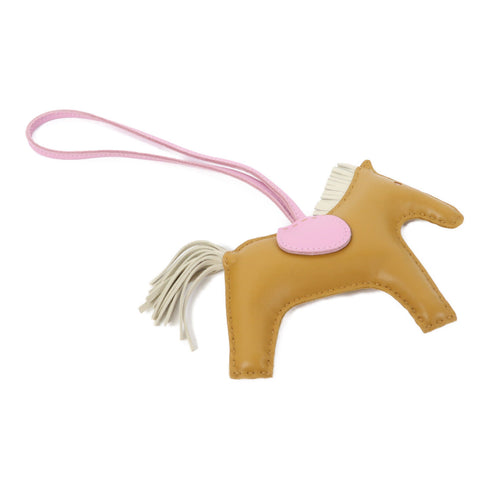 HERMES Rodeo MM Charm/Strap Veau Swift Sesame Brown