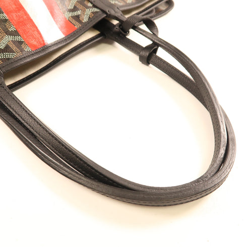 GOYARD Shoulder Tote Bag Coated Canvas Black