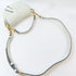 Christian Dior CD GHW Mini Saddle Bag Shoulder Bag M0456CBAA_M030 Calfskin White