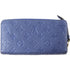 LOUIS VUITTON LV GHW Zippy Long Wallet M61864 Monogram Empreinte Blue