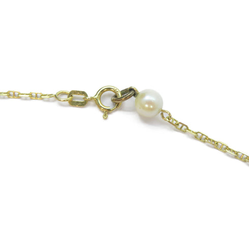 FINE JEWELRY Pearl Necklace 14K Yellow Gold