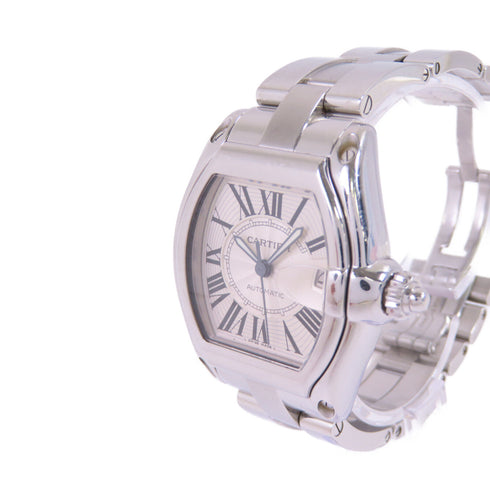 CARTIER Roadstar Automatic Watch Stainless Steel Pearl White