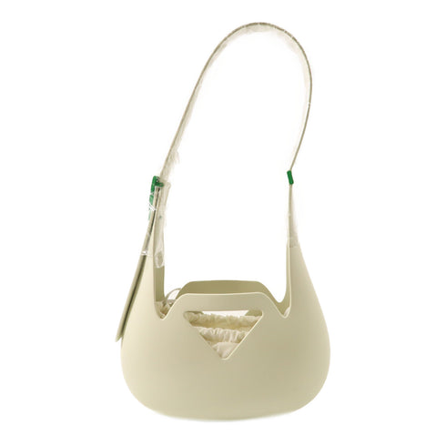 BOTTEGA VENETA BV Rubber Punch Shoulder Bag Rubber Light Green