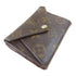 LOUIS VUITTON LV Origami Compact Wallet M40488 Monogram Brown