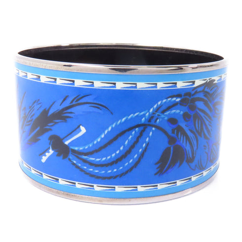 HERMES Bangle Bracelet Accessories Metal Blue