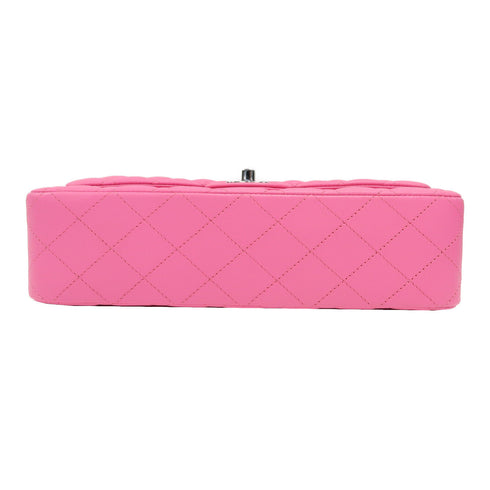 CHANEL Quilted CC SHW Classic 25 Chain Shoulder Bag Calfskin Leather Pink