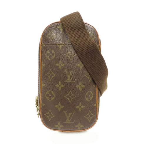 LOUIS VUITTON LV GHW Pochette Gange Waist Bag M51870 Monogram Brown