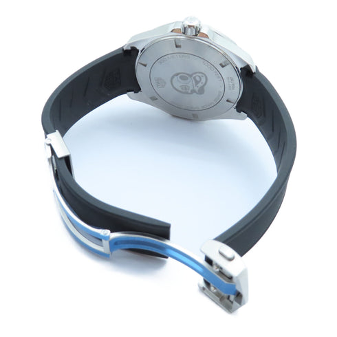 TAG HEUER Aquaracer Quartz Watch WAY101A.FT6141 Stainless Steel Rubber Black