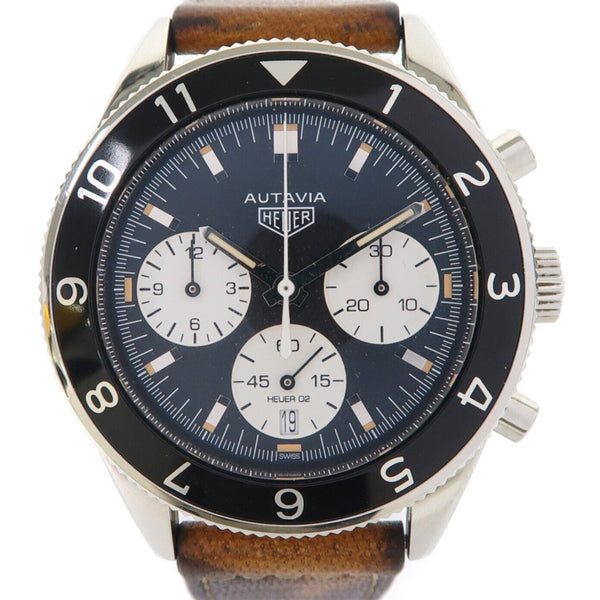 TAG HEUER Autavia Automatic Watch CBE2110 Stainless Steel Black