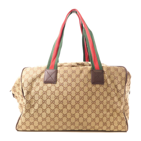 GUCCI Boston Bag Travel Bag 153240 GG Canvas