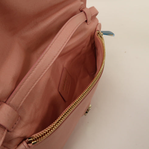 Salvatore Ferragamo Shoulder Bag Calfskin Leather Pink