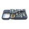 Christian Dior CD GHW Phone Case Canvas Calfskin Leather Blue Black