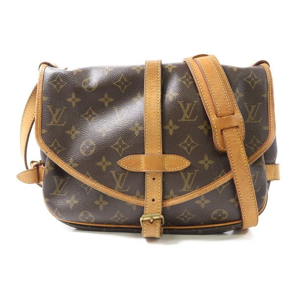 LOUIS VUITTON LV Saumur 30 Crossbody Shoulder Bag M42256 Monogram Brown
