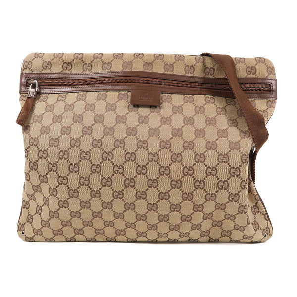 GUCCI GG SHW Shoulder Bag 90477 Canvas Brown
