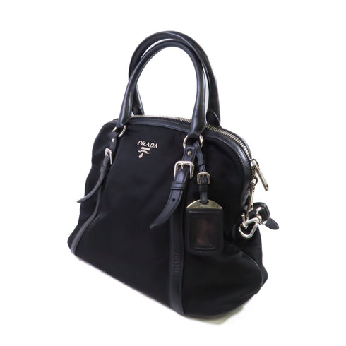 PRADA SHW Handbag Shoulder Bag Crossbody Nylon BL0912 Black
