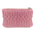 Miu Miu SHW Clutch Bag Pouch Lambskin Leather Pink
