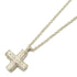 BVLGARI Latin Cross Necklace Pendant Diamond 18KWG White Gold