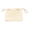 HERMES PHW Fourbi 25 Pouch Clutch Canvas Beige