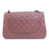 CHANEL Quilted CC Classic Double Flap Bag Jumbo Shoulder Bag A58600 Caviar Purple