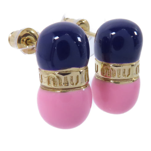Miu Miu Earrings Accessories PVC Metal Pink/Blue
